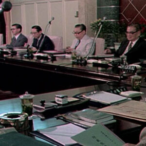 行政院院長蔣經國主持行政院院會