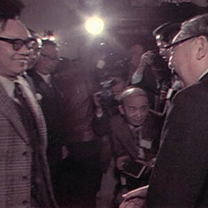 行政院院長蔣經國參加新聞同業園遊會