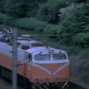 火車行駛。臺北街景