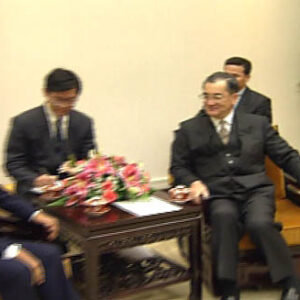 行政院院長連戰接見外賓