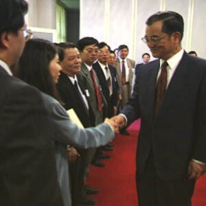 行政院院長連戰接見82年港澳地區新聞媒體訪問團