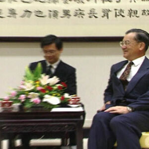 行政院院長連戰接見美國在臺協會臺北辦事處處長貝霖