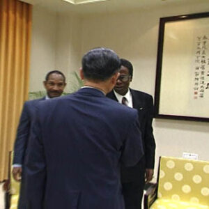 行政院院長連戰接見尼日共和國外交暨合作部長哈瑪