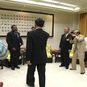 行政院院長連戰接見索羅門副總理兼外長沙馬拉