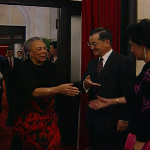 行政院院長連戰接見多米尼克總理查爾斯夫人