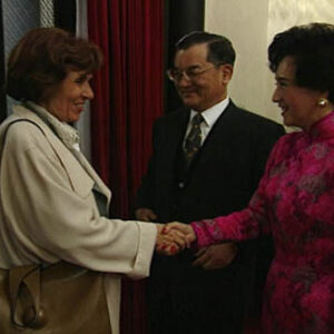 行政院院長連戰接見法國前總理克瑞松