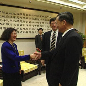 行政院院長連戰接見美國布魯金斯研究所資深研究員何漢理博士