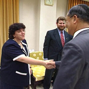 行政院院長連戰接見法國憲法會議主席巴登特