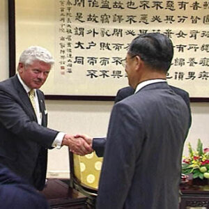 行政院院長連戰接見美國蒙大拿州州長羅思可