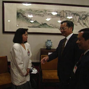 行政院院長連戰接見美國羅省中華會館僑團首長訪問團