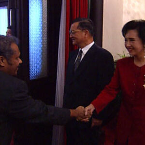 行政院院長連戰接見索羅門總理施立