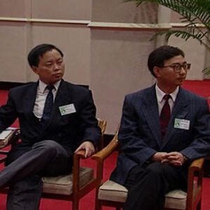 行政院院長連戰接見香港民主黨選舉考察團