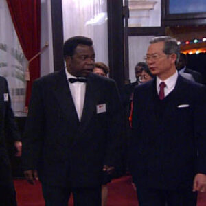 行政院院長連戰接見中非共和盟總理孟達巴