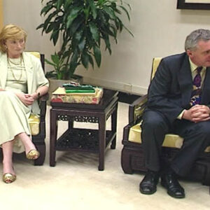 行政院院長連戰接見愛爾蘭共和國共和黨黨魁亞恩