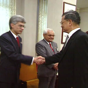 行政院院長連戰接見外賓