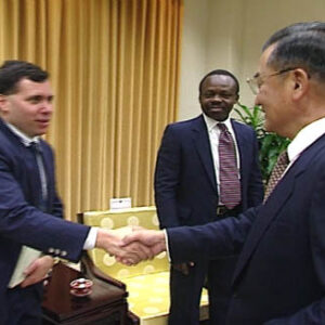 行政院院長連戰接見美國聯邦眾議員艾克曼