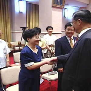 行政院院長連戰接見全民健保受益團體