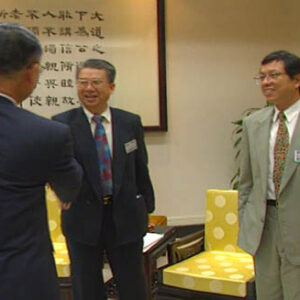 行政院院長連戰接見接見紐西蘭前總理David Lange