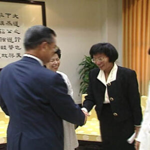 行政院院長連戰接見美印地安那州製藥廠禮來公司副總裁Sidney Taurel