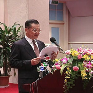 行政院院長連戰接見國慶訪華新聞界人士