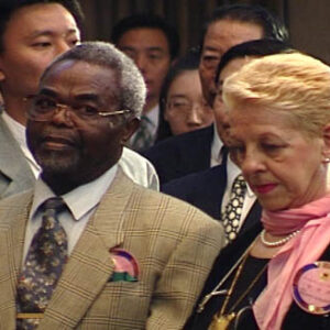 行政院院長連戰參加臺灣光復50週年紀念酒會