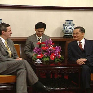 行政院院長連戰接見訪華外賓