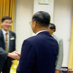 副總統兼行政院院長連戰接見本院科技顧問羅義安博士及華裔專家孔祥重院士