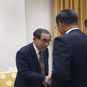 副總統兼行政院院長連戰接見日本自民黨國會議員島村宜仲