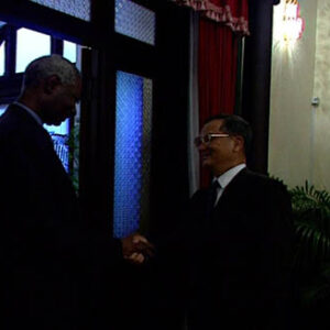 副總統兼行政院院長連戰接見塞內加爾共和國總統狄伍夫及午宴