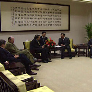 副總統兼行政院院長連戰接見法國社會黨訪華團