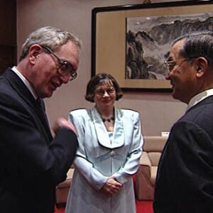 副總統兼行政院院長連戰接見柯亞德博士伉儷