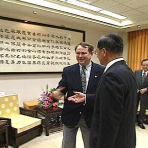 副總統兼行政院院長連戰接見美國聯邦眾議員羅拉巴克