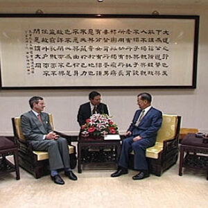 副總統兼行政院院長連戰接見法國在臺協會主任雷歐