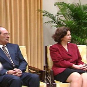 副總統兼行政院院長連戰接見巴拉圭國家檢察長卡布雷拉伉儷及最高法院院長索薩伉儷