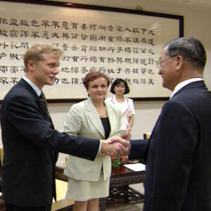 副總統兼行政院院長連戰接見立陶宛歐洲事務部長安德里吉娜博士