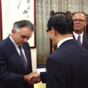 行政院院長蕭萬長接見奧地利國會第二議長奈瑟