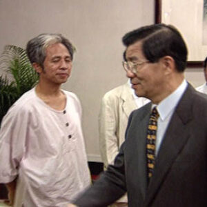 行政院院長蕭萬長接見「搶救教科文」聯線代表