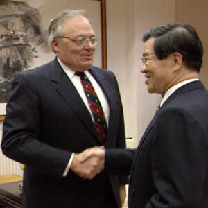 行政院院長蕭萬長接見美國傳統基金會會長佛訥