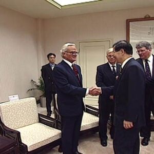 行政院院長蕭萬長接見外賓