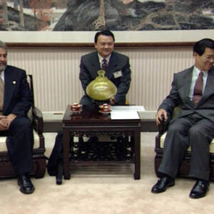 行政院院長蕭萬長接見薩爾瓦多共和國薩京市長西爾巴夫婦