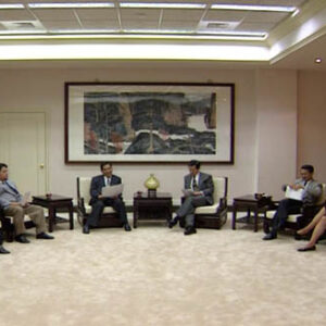 行政院院長蕭萬長接見立委