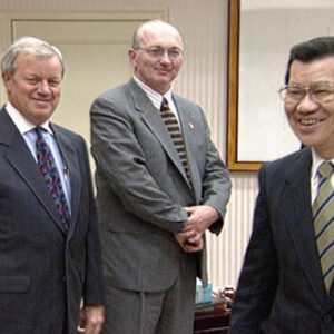 行政院院長蕭萬長接見美國聯邦參議員洛克菲勒