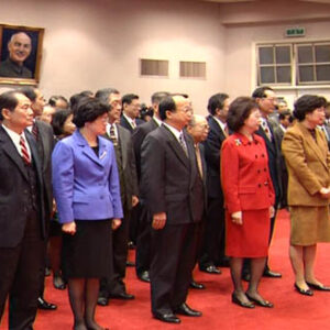 行政院院長蕭萬長參與院內87年元旦團拜