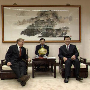 行政院院長蕭萬長接見兩岸政治談判研討會外賓