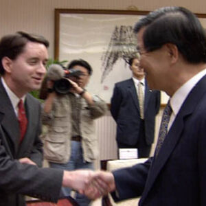 行政院院長蕭萬長接見荷蘭外籍記者協會主席Hetzel先生