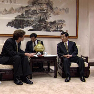 行政院院長蕭萬長接見國際前鋒論壇報駐泰特派員