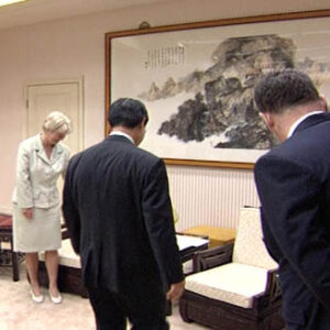 行政院院長蕭萬長接見外賓