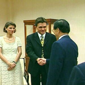 行政院院長蕭萬長先生接見奧地利自由黨黨魁海德博士