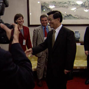 行政院院長蕭萬長接見國際媒體駐北平及香港負責人記者團