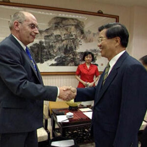 行政院院長蕭萬長接見荷蘭慶特丹日報總編Jan Prins先生